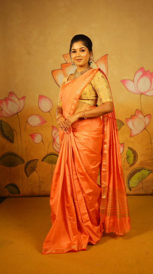 Elegant ivory ethnic drape
