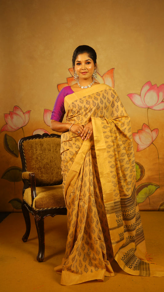 Handloom cotton saree