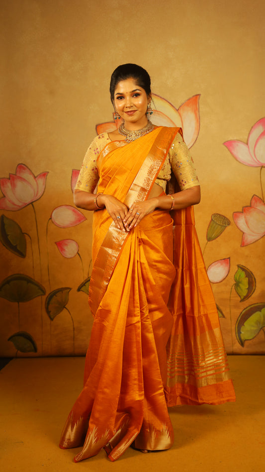 Vibrant citrus tone drape