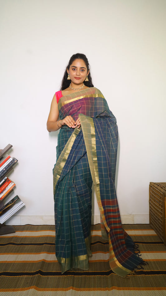 green saree