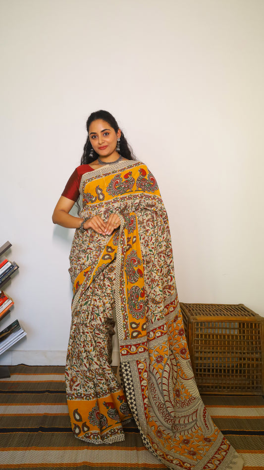 lightweight cotton saree