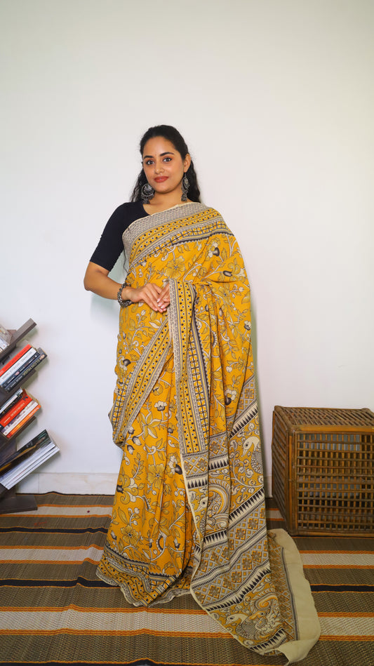 peacock saree